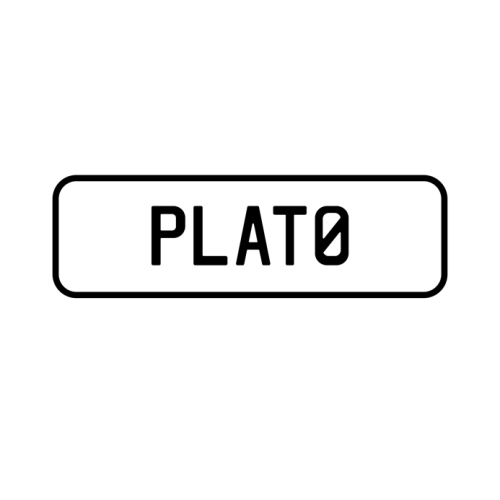 A 'PLAT0' Personalised Plate