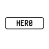 A 'HER0' Personalised Plate