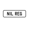 A 'NIL REG' Personalised Plate