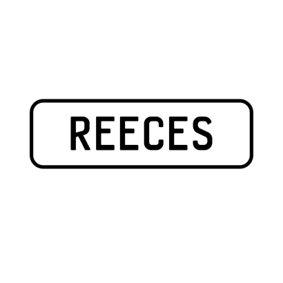 A 'REECES' Personalised Plate