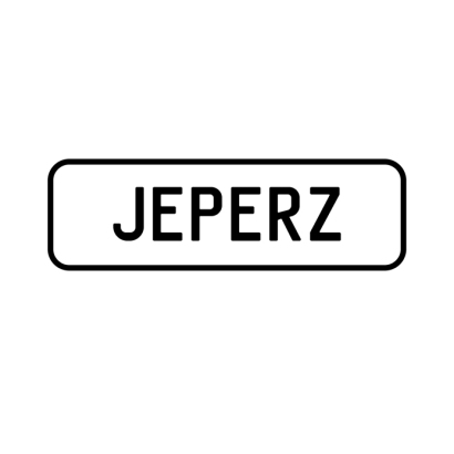 A 'JEPERZ' Personalised Plate