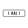 A 'I AA1 I ' Personalised Plate