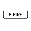 A 'M PIRE ' Personalised Plate