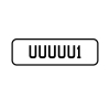 A 'UUUUU1' Personalised Plate