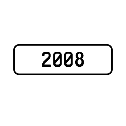 A '2008' Personalised Plate