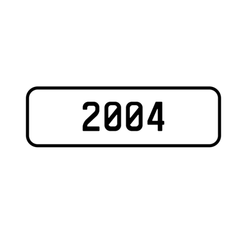 A '2004' Personalised Plate