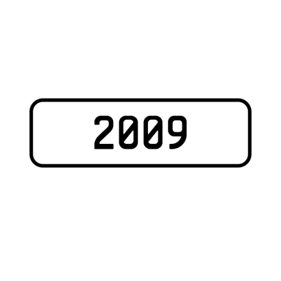 A '2009' Personalised Plate