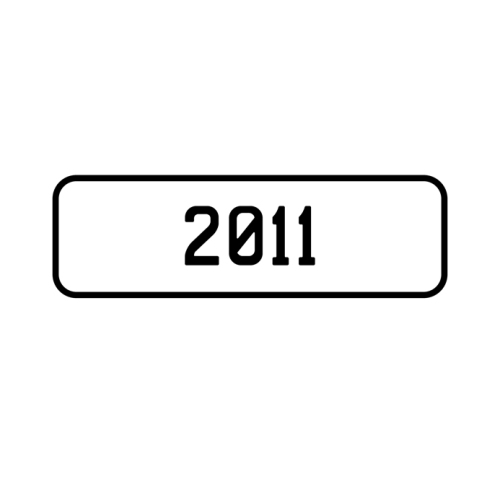 A '2011' Personalised Plate