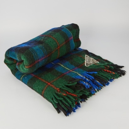 A Vintage Tartan Wool Blanket made in New Zealand