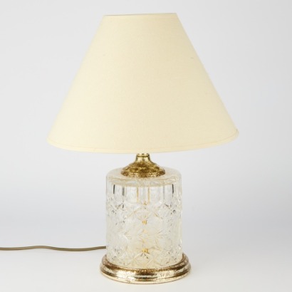 A Vintage Cut Glass Lamp