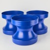 A Set of Blue Llot Llov Aluminium Vases