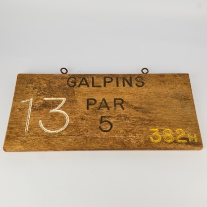 A Vintage Golf Course Wood Sign