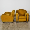 A Pair of Art Deco Skyscraper Lounge Chairs c.1930s - 2