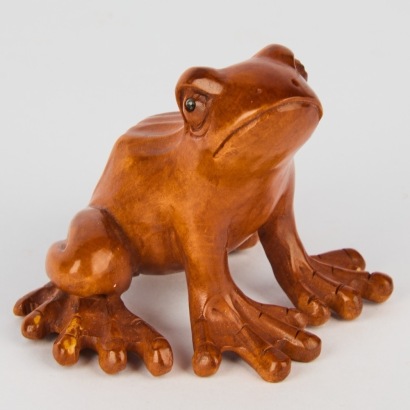 A Contemporary Netsuke of a Frog
