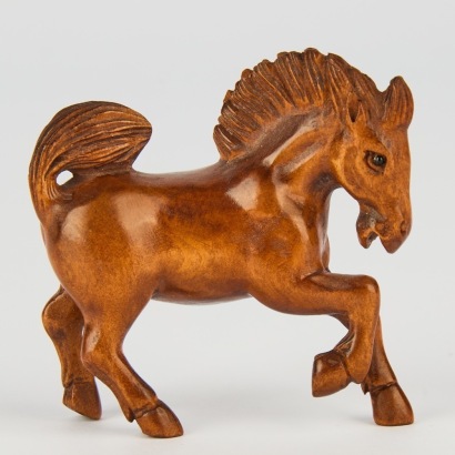 A Contemporary Netsuke of Horse