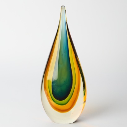 A Murano Glass Teardrop Form