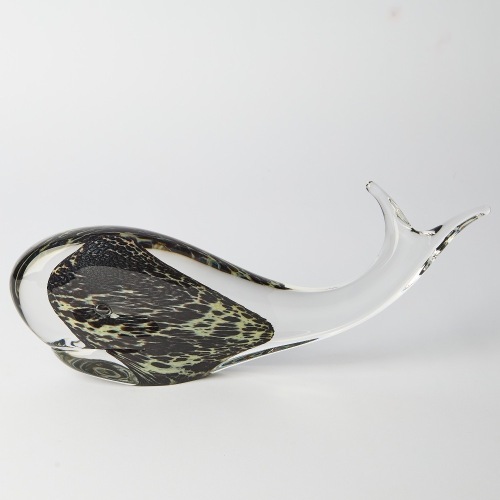 A Whale Glass Sculpture by FM Ronneby Sweden