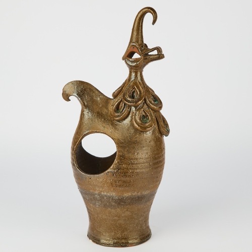 A Mid-century Pottery Hen Herb Planter Attributed to Ian Firth