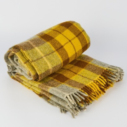A Vintage Tartin All Wool Blanket