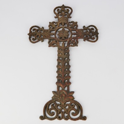 A Cast Iron Crucifix