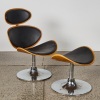 A Danform Curve Lounge Chair and Matching Footstool