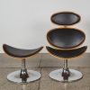 A Danform Curve Lounge Chair and Matching Footstool - 2