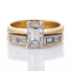 18ct Yellow Gold / Platinum, Modern, 1.55ct Diamond / 0.48ct Diamond Ring Set