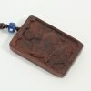A Chinese 20th Century Carved Hardwood Guanyin Pendant - 2
