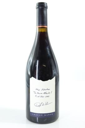 (1) 2003 Craggy Range Doug Wisor 'My Selection Te Muna Block 1' Pinot Noir, Martinborough