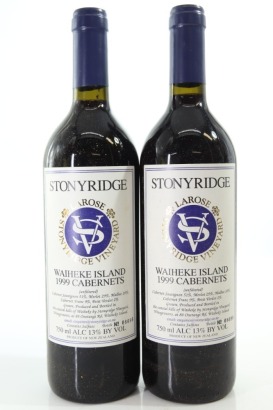 (2) 1999 Stonyridge Vineyard Larose, Waiheke Island