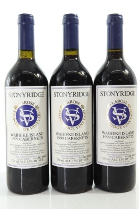 (3) 1999 Stonyridge Vineyard Larose, Waiheke Island