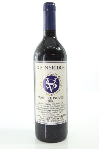 (1) 2000 Stonyridge Vineyard Larose, Waiheke Island