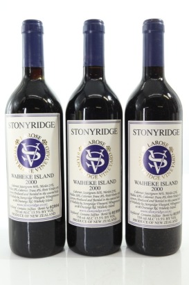 (3) 2000 Stonyridge Vineyard Larose, Waiheke Island