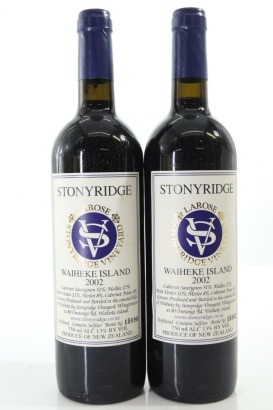 (2) 2002 Stonyridge Vineyard Larose, Waiheke Island