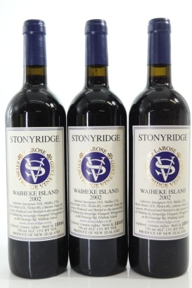 (3) 2002 Stonyridge Vineyard Larose, Waiheke Island