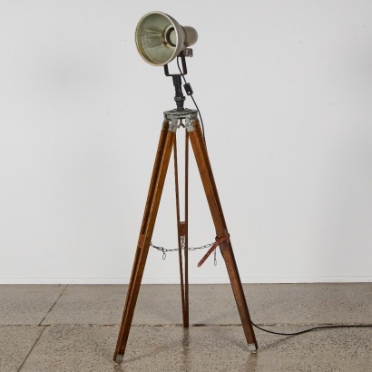 An Industrial Floor Lamp