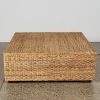 A Large Woven Outdoor Ottoman