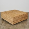 A Large Woven Outdoor Ottoman - 2