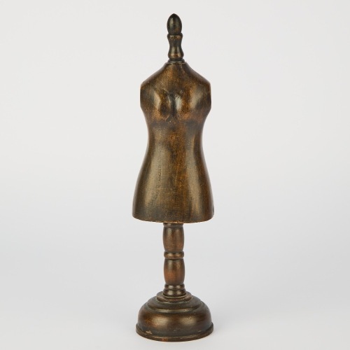 A Decorative Wooden Mannequin on Pedestal Base