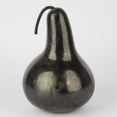 A Vintage Hand Painted Pear Gourd