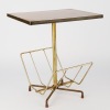 A Mid-Century Side Table with Magazine Rack