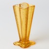 An Art Deco Depression Glass Vase in Amber