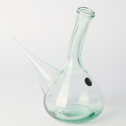 A Hand Made Spanish Glass Wine Pitcher
