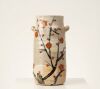 A 20 Century Japanese Studio Pottery Plum Blossom Decorated Vase