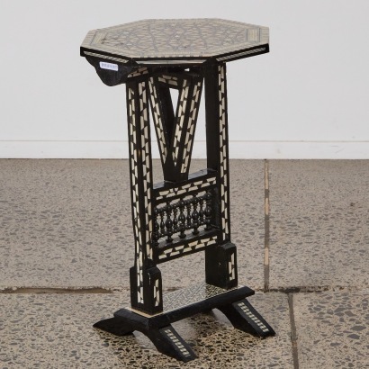 A Moroccan Mother-of-Pearl Inlay Occasional Table