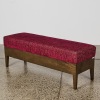 A New Custom Built Ottoman Covered in Vello d'Oro Fabric - 2