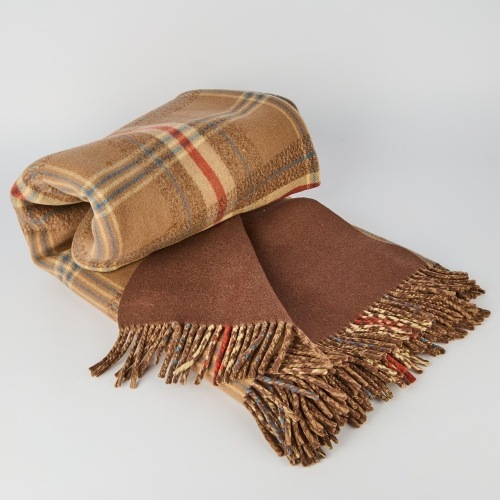 A Kaiapoi Double Sided Travel Rug M&fnof;&Aring;ori Chieftan Label