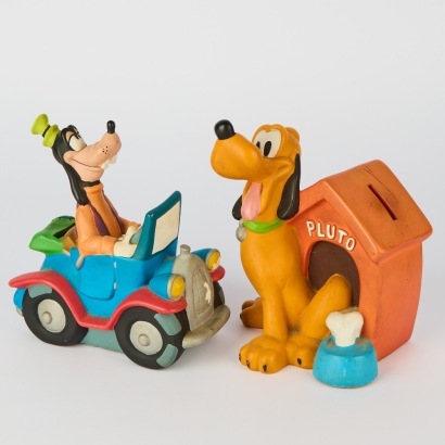 A Pair of Vintage Disney Money Banks