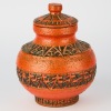 A 1960s Italian Bitossi-Style Ceramic Vase with Lid