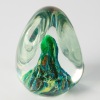 A Schmidth Rhea Undersea Pyramid Art Glass Paperweight